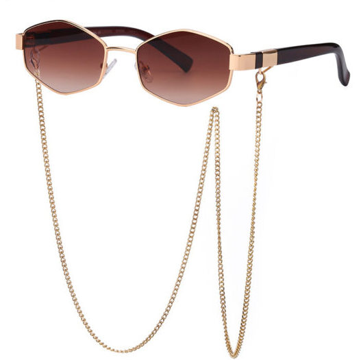 Hexagon with chain Sunglasses