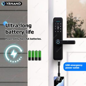 YRHAND New Ttlock Wifi Electronic Smart Door Lock With Biometric Fingerprint For Home or Hotel